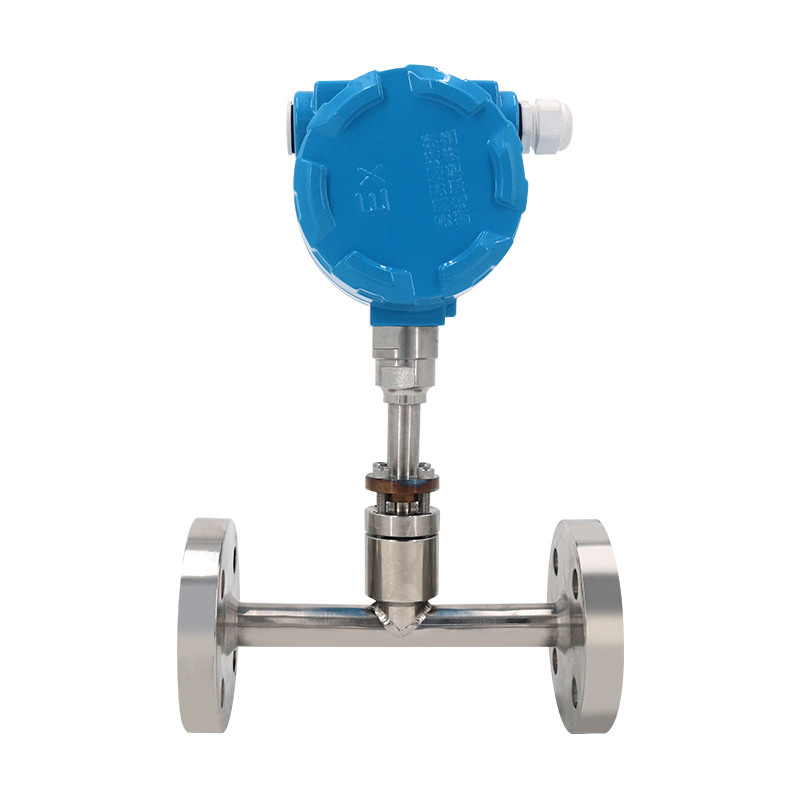 Flange-type thermal mass flowmeter for gas